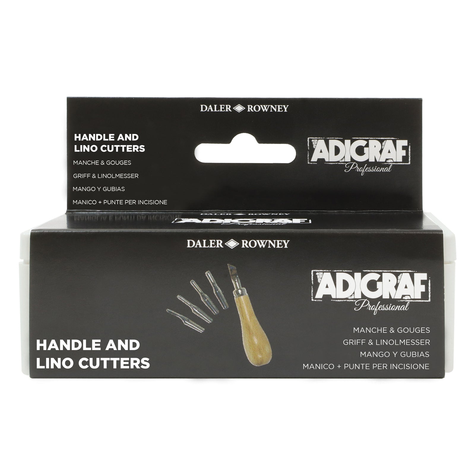 DALER ROWNEY Adigraf professionelles Linolschnitt-Set 5-tlg.