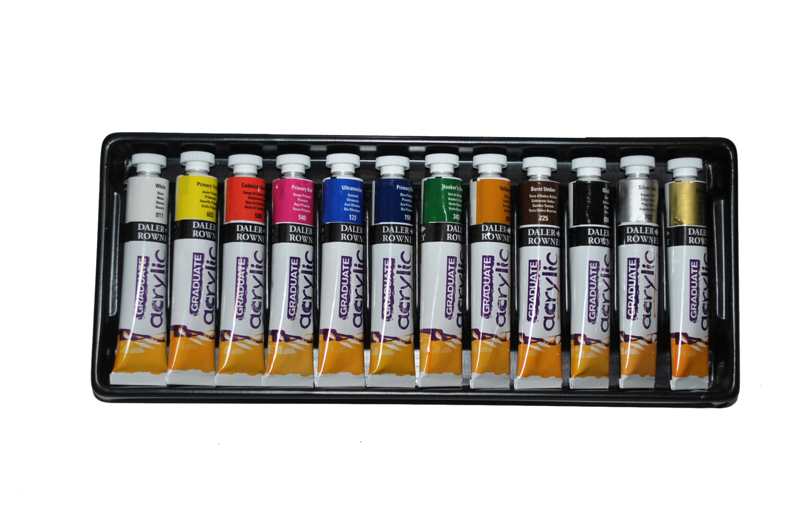 DALER ROWNEY Graduate Acrylfarben-Set 12 x 22 ml