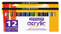 DALER ROWNEY Graduate Acrylfarben-Set 12 x 22 ml