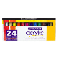 DALER ROWNEY Graduate Acrylfarben-Set 24 x 22 ml