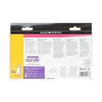 DALER ROWNEY D&R Graduate Metallic-Acrylfarben-Set 6 x 75 ml