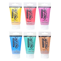 DALER ROWNEY D&R Graduate Metallic-Acrylfarben-Set 6 x 75 ml