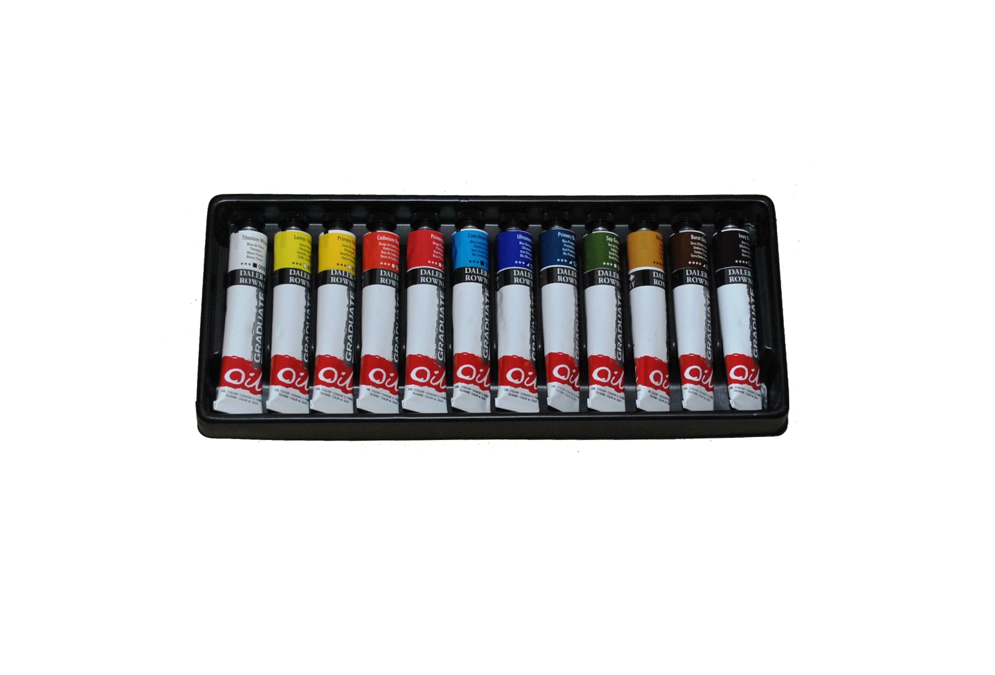 DALER ROWNEY D&R Graduate Ölfarben-Set 12 x 22 ml