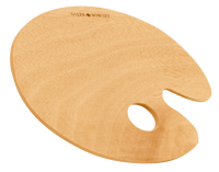DALER ROWNEY Holz-Mischpalette oval 20 x 30 cm
