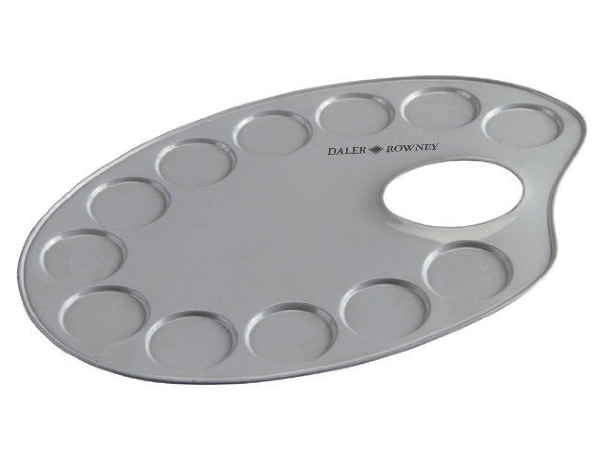 Metall-Mischpalette oval DALER ROWNEY 12 x 18 cm