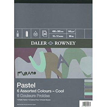 Pastellpapier DALER ROWNEY Murano Cool 40,6 x 30,5 cm, 160 g - 30 Blatt