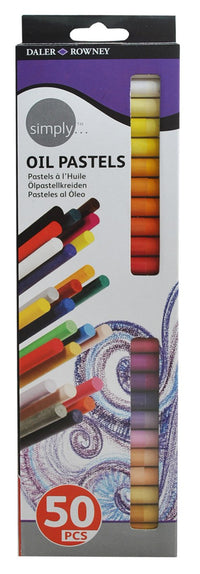 Ölpastellkreiden DALER ROWNEY Simply – 50er-Set