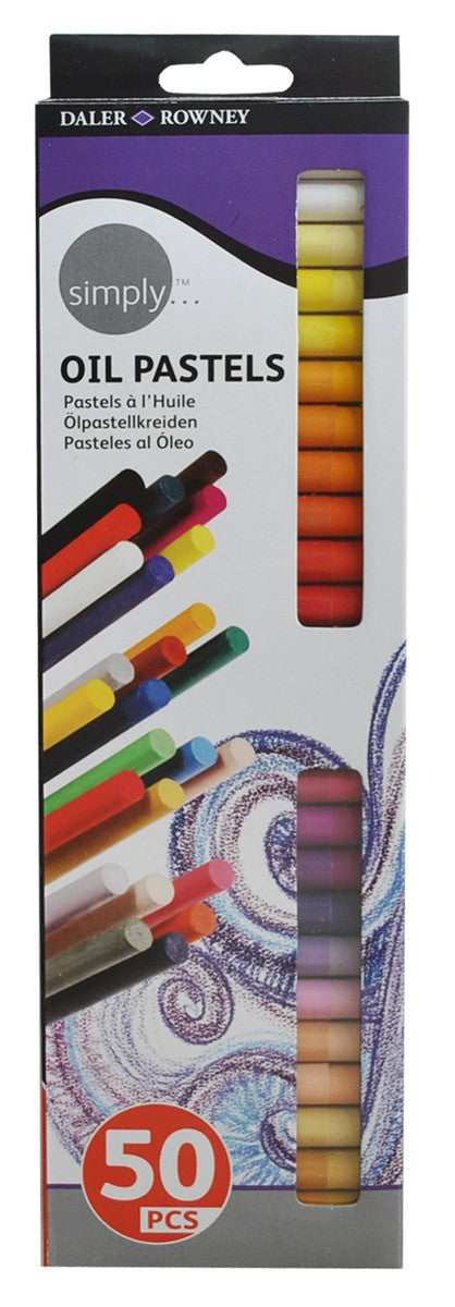 Ölpastellkreiden DALER ROWNEY Simply – 50er-Set