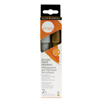 DALER ROWNEY Simply Acrylmarker-Set Gold und Silber 2 Stk.