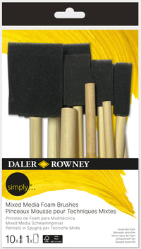 Daler-Rowney Simply Schaumstoff-Applikatoren-Set 10-tlg.