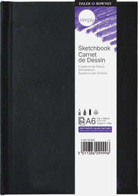 Skizzenbuch DALER ROWNEY Simply extra weiß 100 g/m² 54 Blatt A6 gebunden
