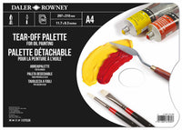 DALER ROWNEY Abreißpalette für Ölfarben 35,5 x 25,4 cm, 50 Blatt