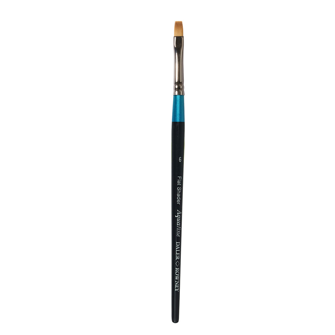 DALER ROWNEY Aquafine Aquarellpinsel Synthetik kurzer Stiel Flat Shader