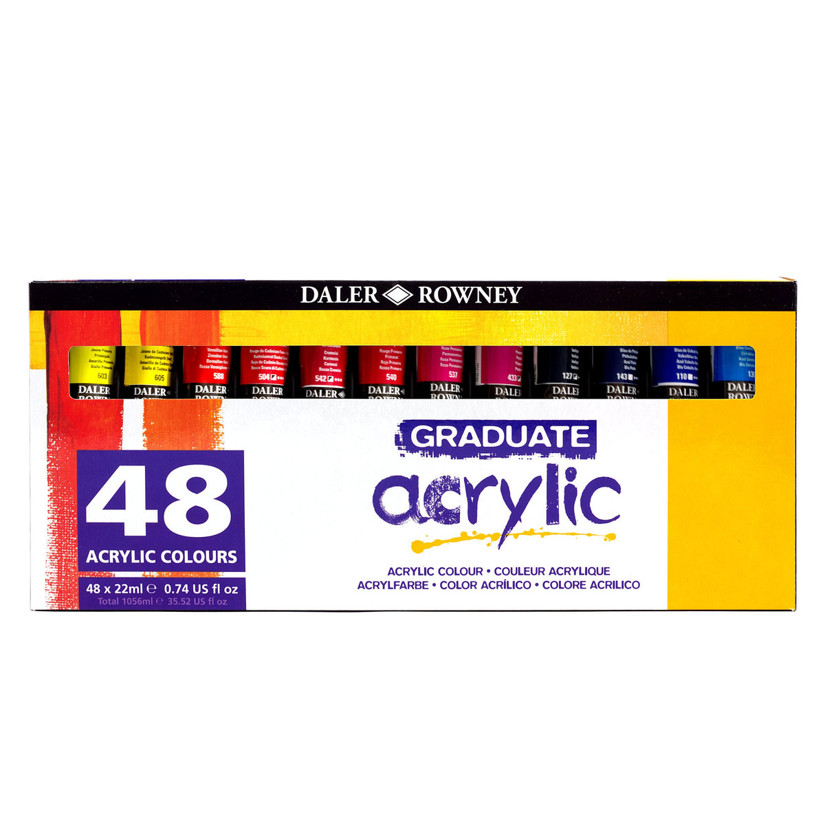 DALER ROWNEY Graduate Acrylfarben-Set 48 x 22 ml