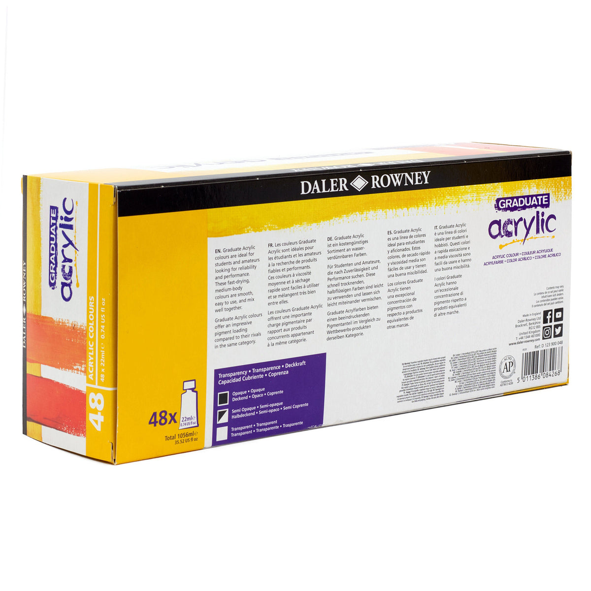 DALER ROWNEY Graduate Acrylfarben-Set 48 x 22 ml