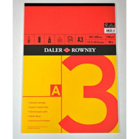 DALER ROWNEY Red & Yellow Skizzenblock A3 150 g 25 Blatt geleimt
