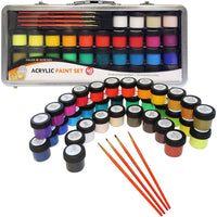 DALER ROWNEY Simply Acrylfarben-Set 40-tlg. im Metallkoffer