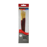 DALER ROWNEY Simply Ölmalpinsel-Set – Borstenpinsel, 3 Stk., Größe 1