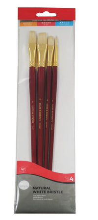 DALER ROWNEY Simply Ölmalpinsel-Set Borstenpinsel, 4-tlg., Größe 2