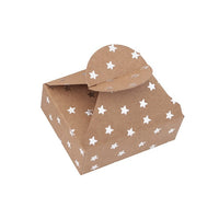 Geschenkboxen mit Silbermuster 6x7,5x2,5 cm – 4 Stk. | verschiedene Motive | Hviezdy