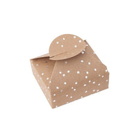 Geschenkboxen mit Silbermuster 6x7,5x2,5 cm – 4 Stk. | verschiedene Motive | Mini bodky