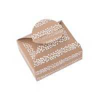 Geschenkboxen mit Silbermuster 6x7,5x2,5 cm – 4 Stk. | verschiedene Motive | Pruhy