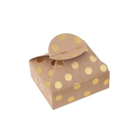 Geschenkboxen mit Gold-Muster 6x7,5x2,5 cm – 4 Stk. | verschiedene Motive | Bodky