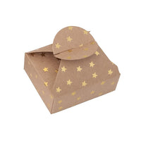Geschenkboxen mit Gold-Muster 6x7,5x2,5 cm – 4 Stk. | verschiedene Motive | Hviezdy