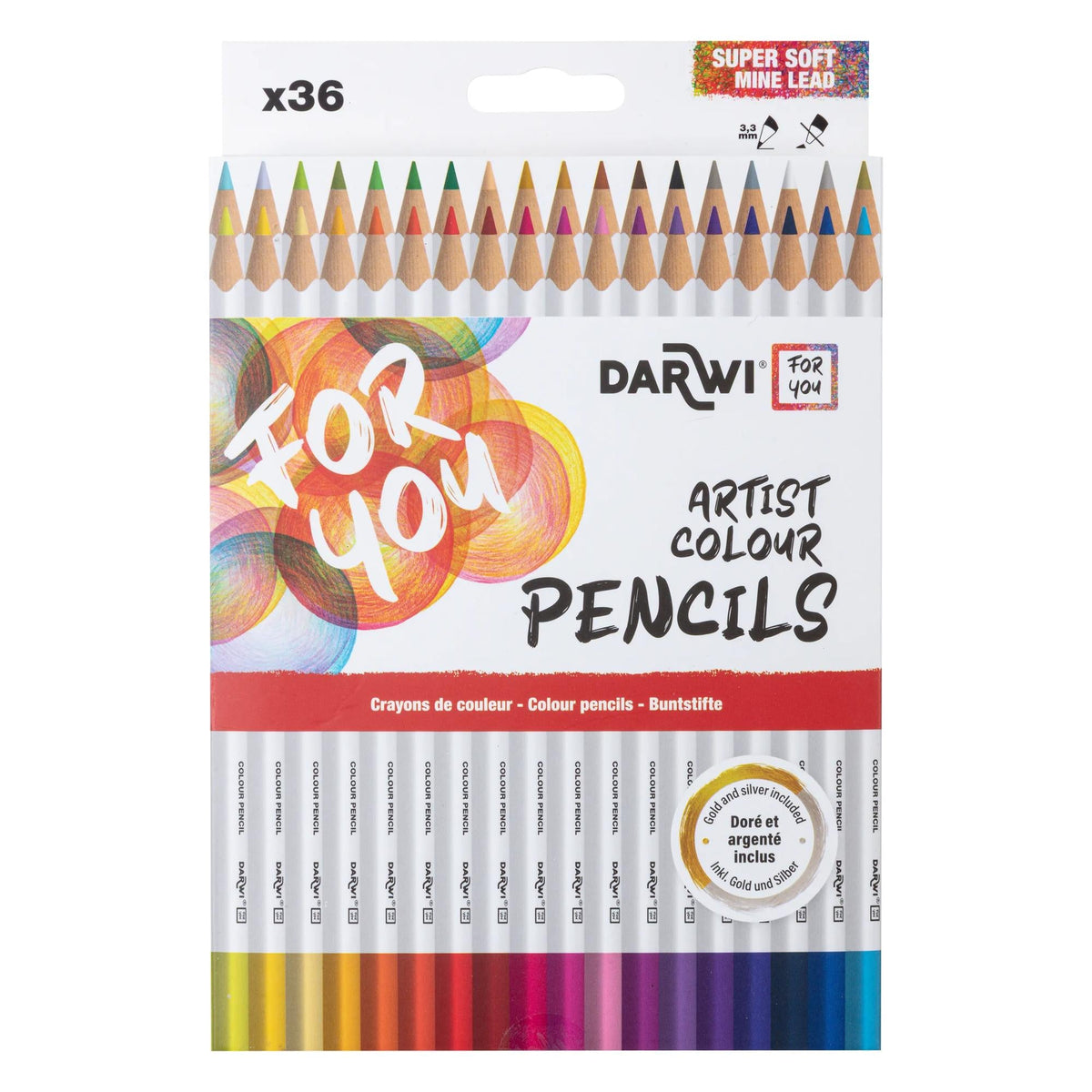 DARWI Buntstifte-Set 36-tlg.