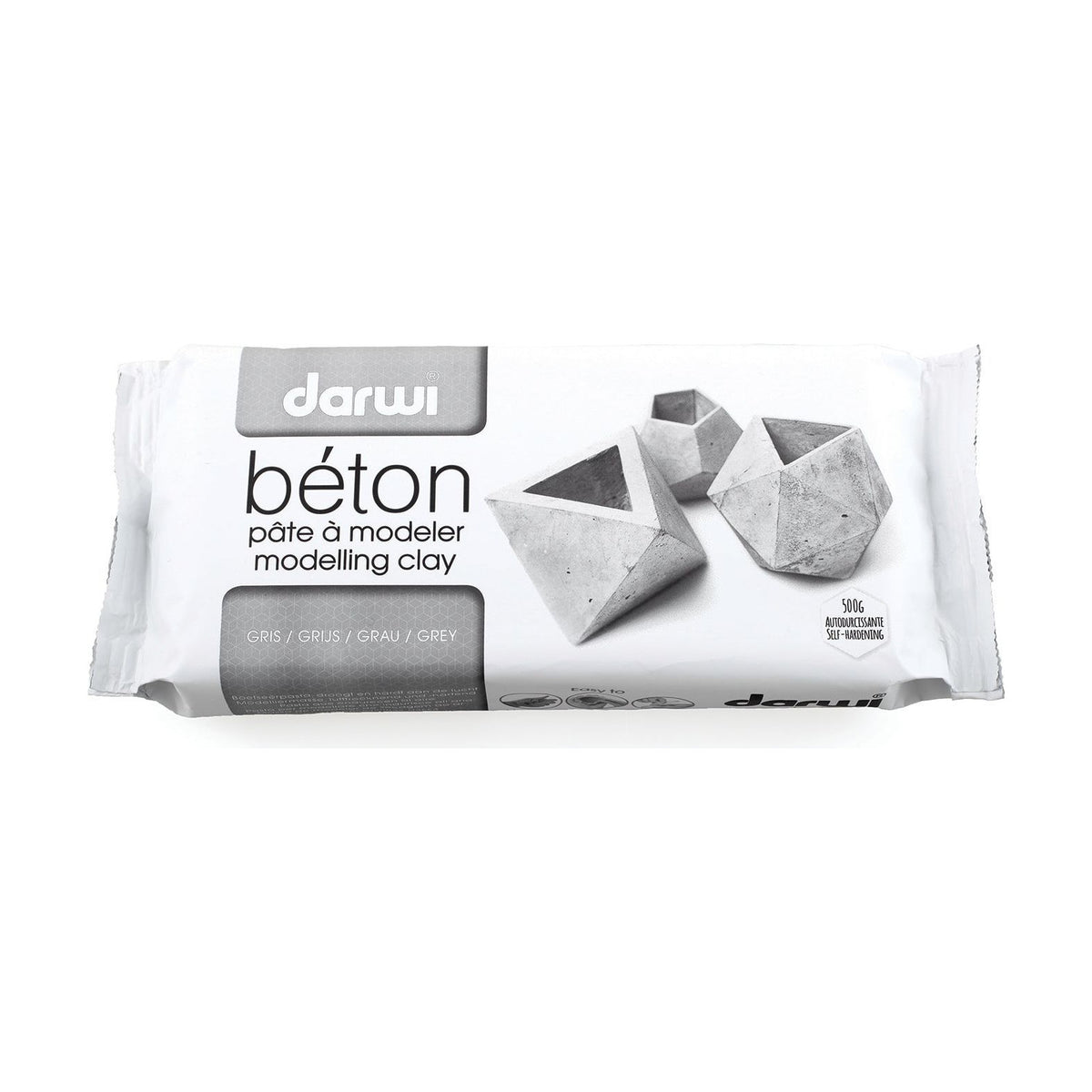 DARWI lufthärtende Modelliermasse Betonoptik 500 g