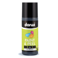 Abziehbare Glasmalfarbe DARWI Paint & Peel 3in1 80 ml – Schwarz