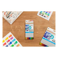 Aquarellstifte-Set DARWI - 12 Stk.