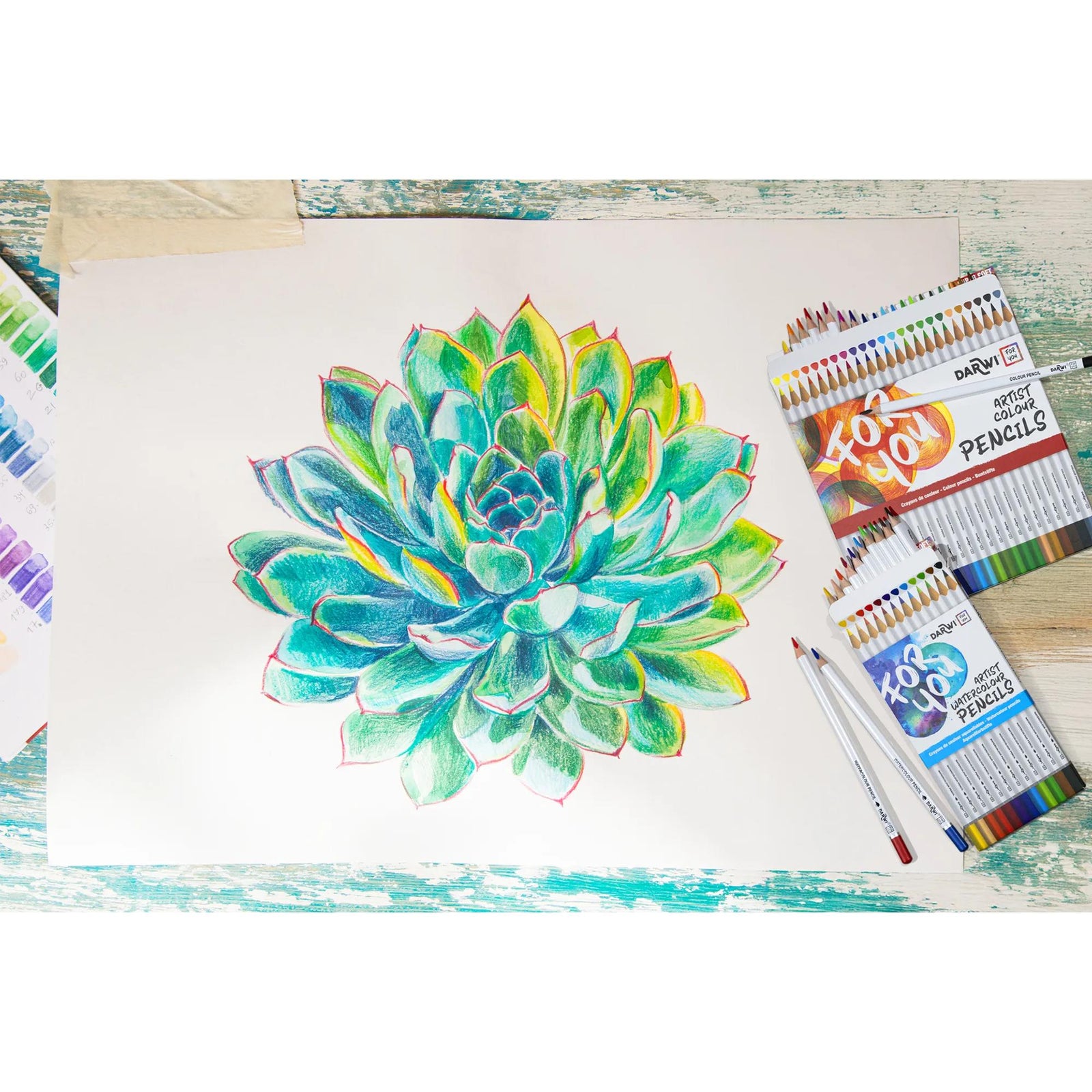 DARWI Aquarellbuntstifte-Set – 36 Stk.