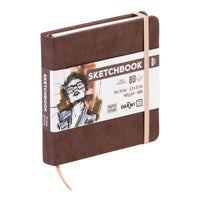 Skizzenbuch DARWI Brown 14 x 14 cm 140 g 80 Blatt