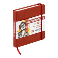 DARWI Skizzenbuch Terracotta 14 x 14 cm, 140 g/m², 80 Blatt
