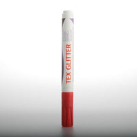 DARWI TEX Textilmarker mit Glitzereffekt 6 ml | verschiedene Farben | karmesinrot