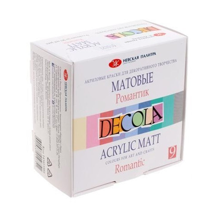 Decola Set mit matten Acrylfarben 9x20 ml in verschiedenen Ausführungen | ARTMIE