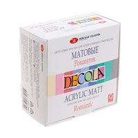 Decola Set mit matten Acrylfarben 9x20 ml in verschiedenen Ausführungen | ARTMIE