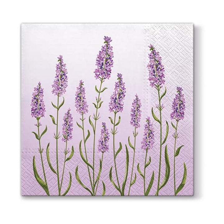 Decoupage-Serviette mit Lavendelfeld-Motiv für Bastelprojekte | ARTMIE