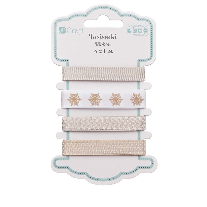 Dekorative Bänder Pack | verschiedene Motive | Beige Töne