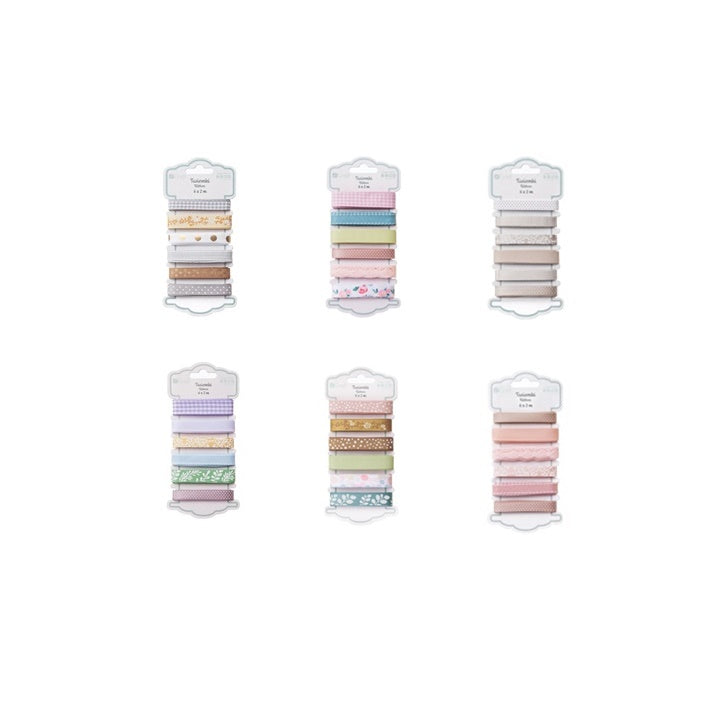 DP Craft Dekobänder-Set - 6 x 2 m | verschiedene Motive