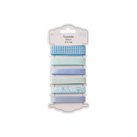 DP Craft Dekobänder-Set - 6 x 2 m | verschiedene Motive | Aqua