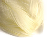 Dekorative Schmuckfedern 190 Stk. | verschiedene Farben | creme