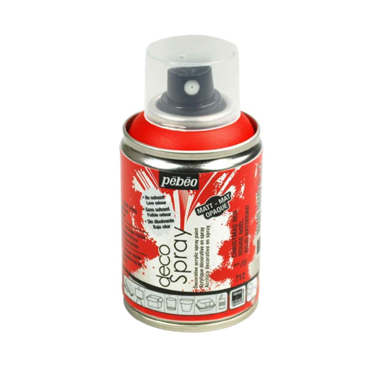 Pebeo Decospray Dekospray - 100 ml | verschiedene Farbtöne | Weihnachtsrot