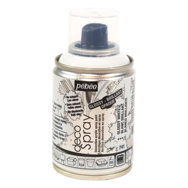 Pebeo Decospray Dekospray - 100 ml | verschiedene Farbtöne | glänzend weiß