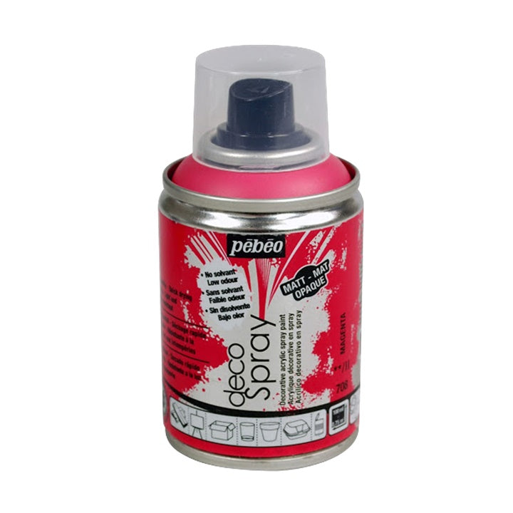 Pebeo Decospray Dekospray - 100 ml | verschiedene Farbtöne | magenta