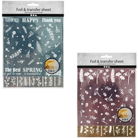 Dekorative und metallische Transferfolien 2-in-1 für Scrapbooking und Journaling | ARTMIE