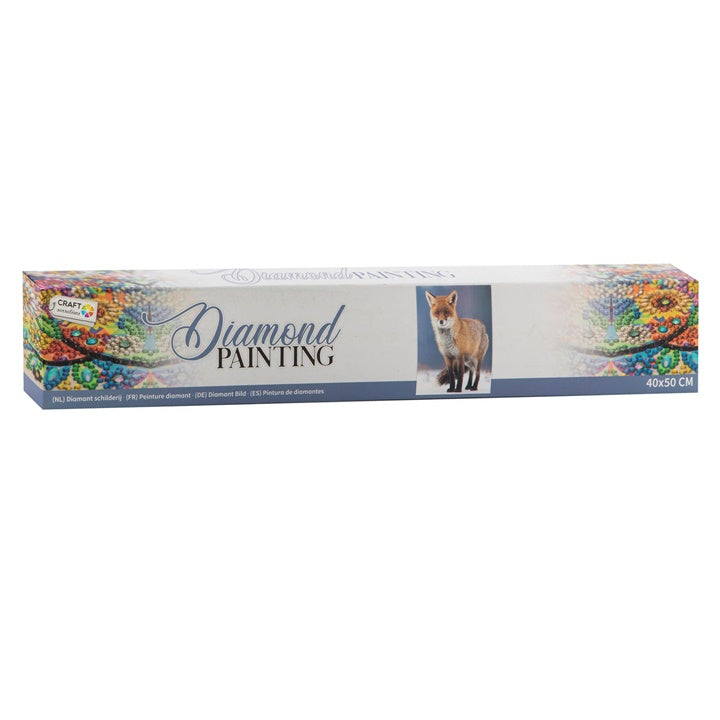 Diamond Painting Set mit Fuchs-Motiv auf einer Leinwand | ARTMIE
