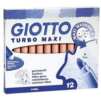 Dicke abwaschbare Filzstifte GIOTTO Turbo Maxi 5 mm – Hautfarben Rosa