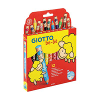 Dicke runde Buntstifte GIOTTO Be-Be – 12 Farben